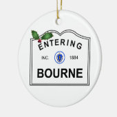 Ornement En Céramique Bourne mA (Gauche)