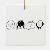 Ornement En Céramique Boutons Hamster (Dos)