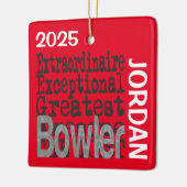 Ornement En Céramique Bowler Extraordinaire (Gauche)