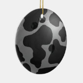 Ornement En Céramique Bowling Ball Cow Grey (Droite)