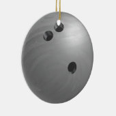 Ornement En Céramique Bowling Ball Grey (Droite)
