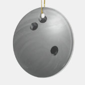 Ornement En Céramique Bowling Ball Grey (Gauche)