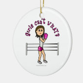 Ornement En Céramique Boxe rose pâle (Gauche)