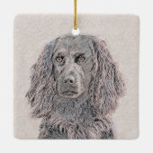 Ornement En Céramique Boykin Peinture Espagnole - Cute Original Chien Ar (Dos)