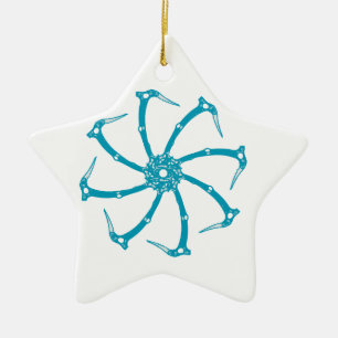 Ornement En Céramique Broche de l'outil de glace