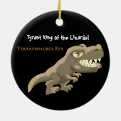 Ornement en céramique Brontosaurus et T-Rex (Dos)