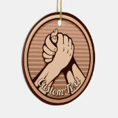 Ornement En Céramique Bronze (Droite)