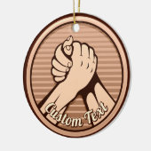 Ornement En Céramique Bronze (Gauche)