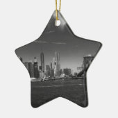 Ornement En Céramique Brooklyn noir panoramique (Gauche)