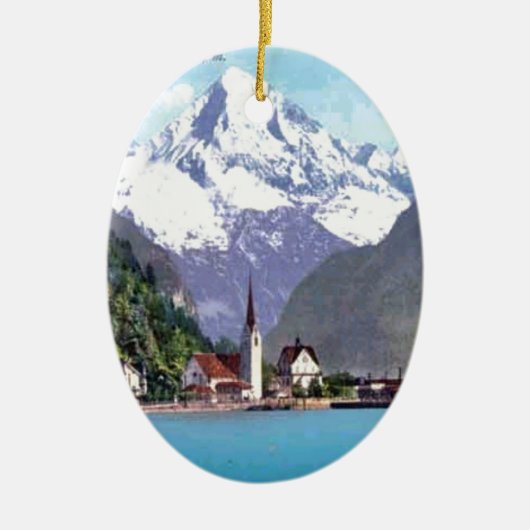 Ornement En Céramique Brunnen, luzerne de lac (Devant)