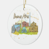 Ornement En Céramique Buenos Aires (Gauche)