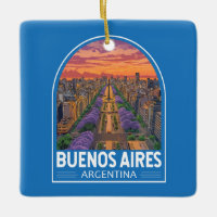 Buenos Aires Argentine Travel Art Vintage