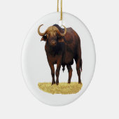 Ornement En Céramique Buffalo d'eau africain (Droite)