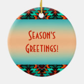 Ornement en céramique Buffalo du sud-ouest (Dos)