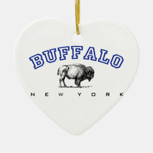 Ornement En Céramique Buffalo, NY - bison