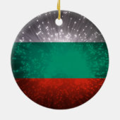 Ornement En Céramique Bulgarie Feu Drapeau (Dos)