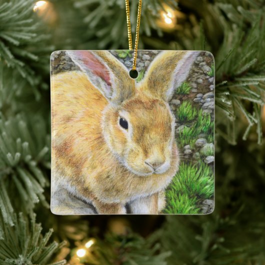 Ornement En Céramique Bunny Pastel (Arbre)