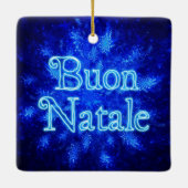 Ornement En Céramique Buon Natale - Snowburst (Dos)