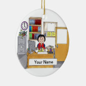 Ornement En Céramique Bureau - Femme (Droite)