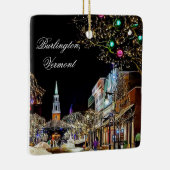 Ornement En Céramique Burlington, Vermont Christmas Keepsaké (Droite)