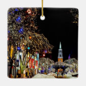 Ornement En Céramique Burlington, Vermont Christmas Keepsaké (Dos)