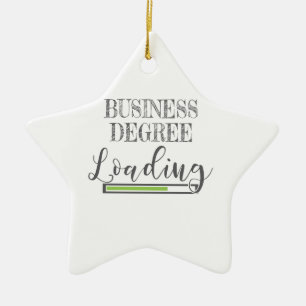Ornement En Céramique Business School Student Cadeau Business Degré Load