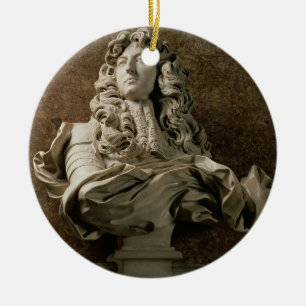 Ornement En Céramique Buste de portrait de Louis XIV (1638-1715), 1665,