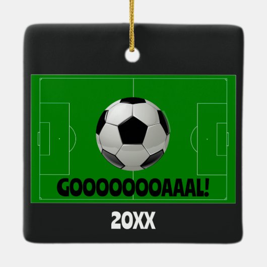 Ornement En Céramique BUT de soccer/Football personnalisé ! Nom Numéro d (Dos)