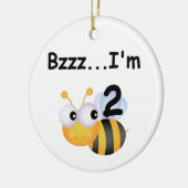 Ornement En Céramique Buzz Bumblebee 2e Anniversaire T-shirts et cadeaux (Gauche)
