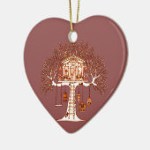 Ornement En Céramique Cabane dans un arbre (Gauche)