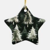 Ornement En Céramique Cabine de bois Noël (Dos)