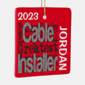 Ornement En Céramique Câble Installer Extraordinaire CUSTOM (Droite)