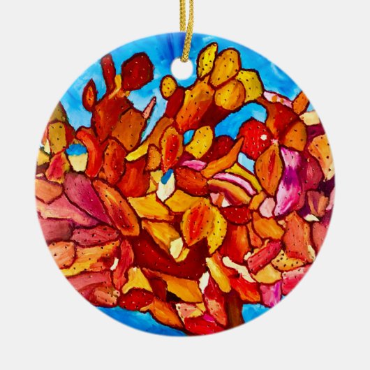 Ornement en céramique Cactus (Devant)