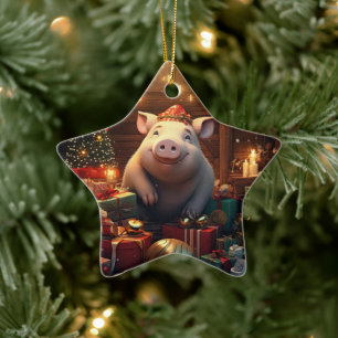 Ornement En Céramique Cadeau Amoureux des animaux, Cadeau d'amateur de f