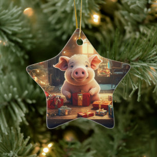Ornement En Céramique Cadeau Amoureux des animaux, Cadeau d'amateur de f