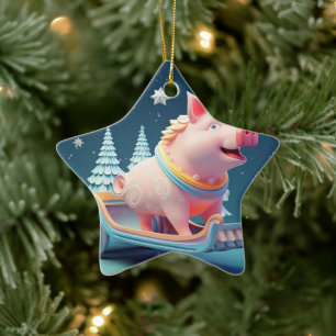 Ornement En Céramique Cadeau Amoureux des animaux, Cadeau d'amateur de f