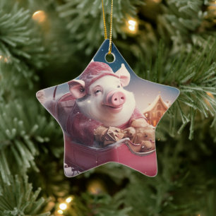 Ornement En Céramique Cadeau Amoureux des animaux, Cadeau d'amateur de f