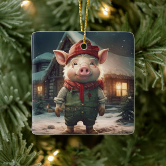 Ornement En Céramique Cadeau Amoureux des animaux, Cadeau d'amateur de f