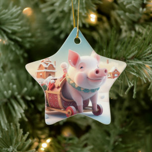 Ornement En Céramique Cadeau Amoureux des animaux, Cadeau d'amateur de f
