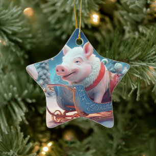 Ornement En Céramique Cadeau Amoureux des animaux, Cadeau d'amateur de f