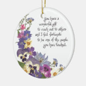 Ornement En Céramique cadeau d'appréciation (Gauche)