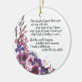 Ornement En Céramique Cadeau d'appréciation de professeur (Gauche)