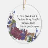 Ornement En Céramique Cadeau de beau-fils (Gauche)