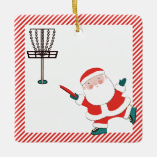 Ornement En Céramique Cadeau de golf sur disque personnalisé