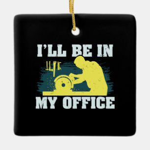 Ornement En Céramique Cadeau de menuiserie