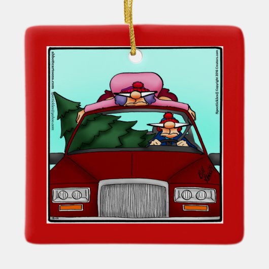 Ornement En Céramique Cadeau de Noël Hilarié (Devant)