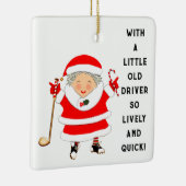 Ornement En Céramique Cadeau de vacances Golf (Droite)