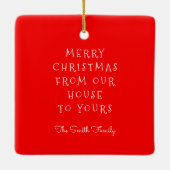 Ornement En Céramique Cadeau de vacances Realtor (Dos)