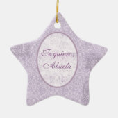 Ornement En Céramique Cadeau élégant pour grand-mère (Devant)