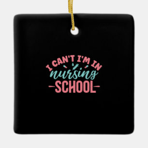 Ornement En Céramique Cadeau infirmière Je Suis À L'École De Soins Inf
